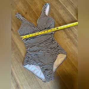 Miracle Black and White Striped Apparel